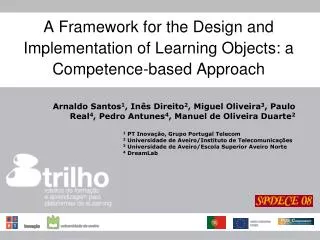 A Framework for the Design and Implementation of Learning Objects: a Competence-based Approach