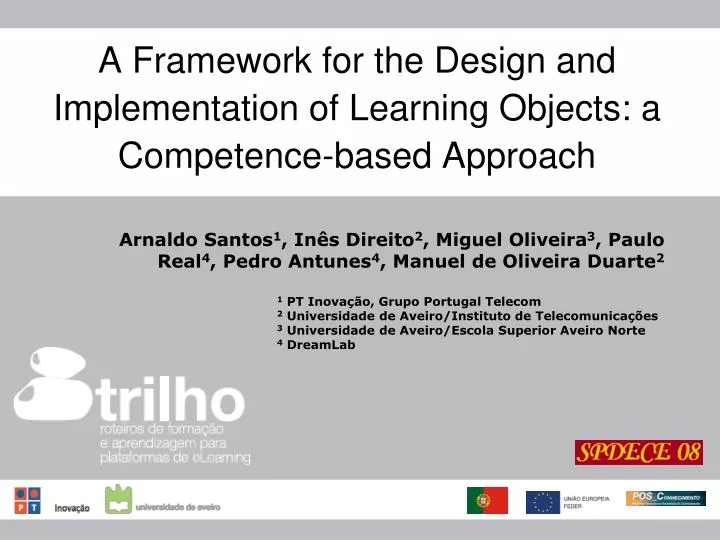 a framework for the design and implementation of learning objects a competence based approach