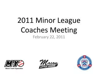 2011 Minor League Coaches Meeting