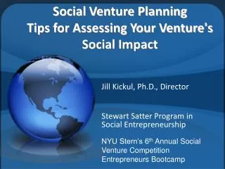 Social Venture Planning Tips for Assessing Your Venture's Social Impact