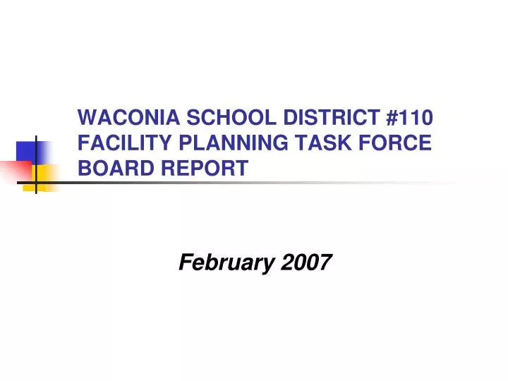waconia school district 110 facility planning task force board report