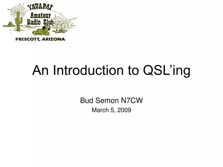 an introduction to qsl ing