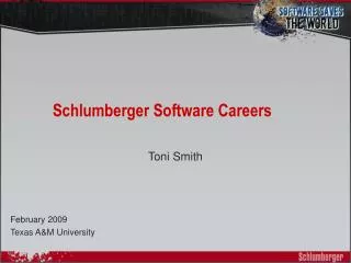 Schlumberger Software Careers