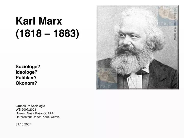 karl marx 1818 1883 soziologe ideologe politiker konom