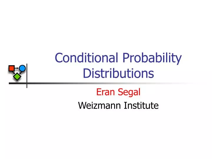 conditional probability distributions