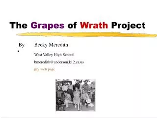 The Grapes of Wrath Project