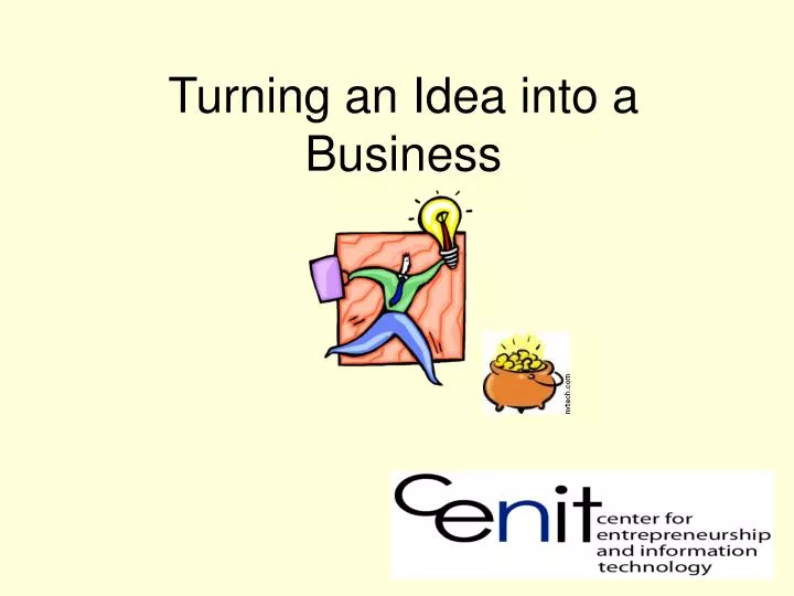 turning an idea into a business