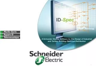 A Schneider Electric Software for Pre-Design of Industrial and Tertiary Building Electrical Distribution