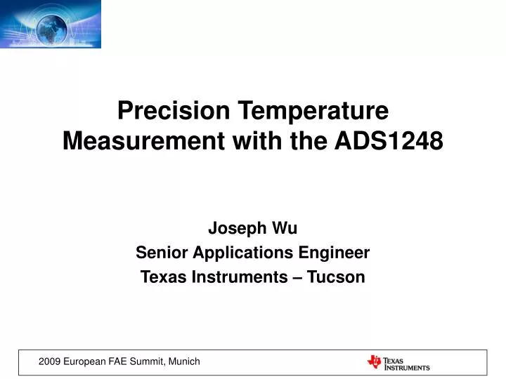 joseph wu senior applications engineer texas instruments tucson