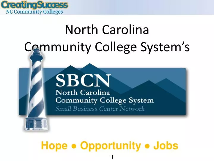 north carolina community college system s