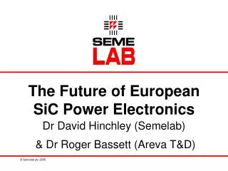 The Future of European SiC Power Electronics