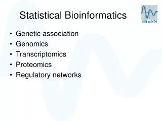 Statistical Bioinformatics