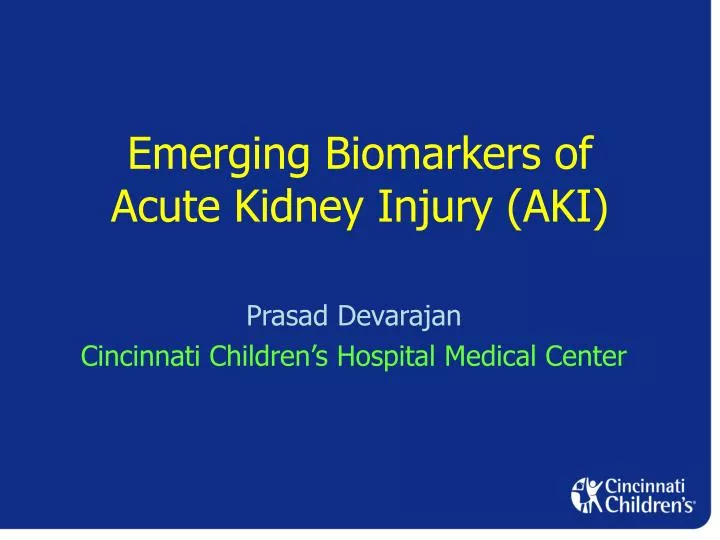 emerging biomarkers of acute kidney injury aki