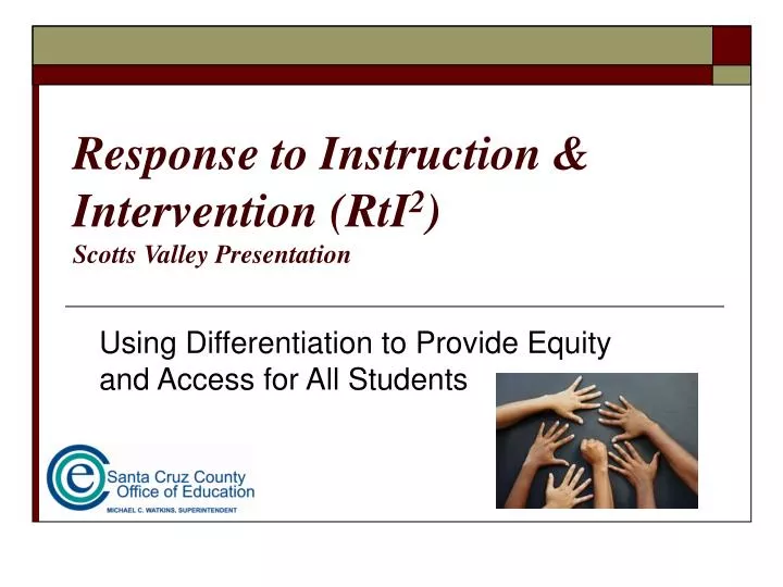 response to instruction intervention rti 2 scotts valley presentation