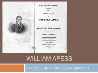 William apess