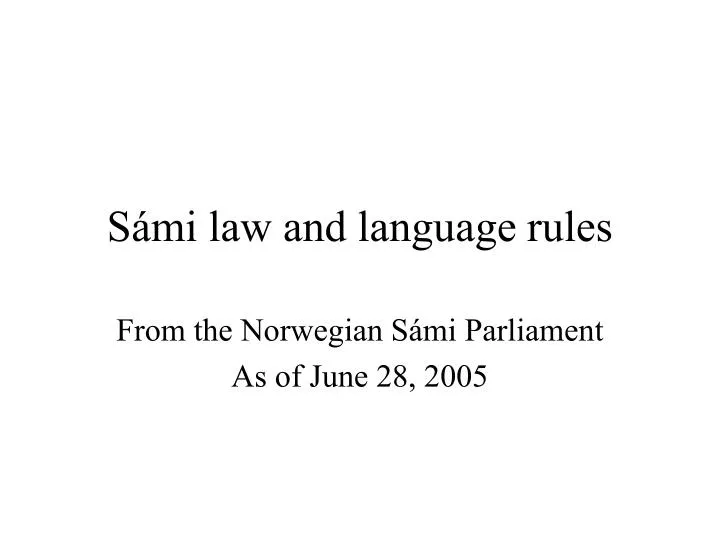 s mi law and language rules