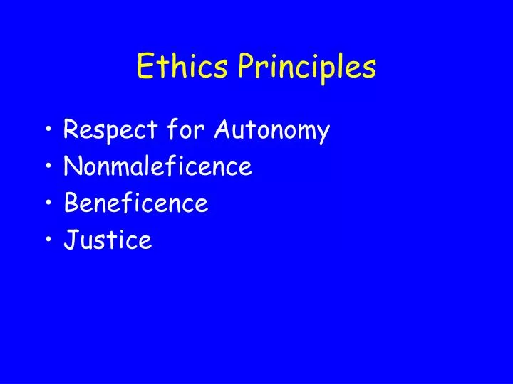 ethics principles