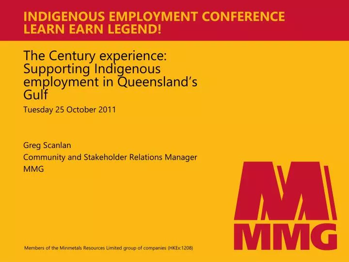 indigenous employment conference learn earn legend