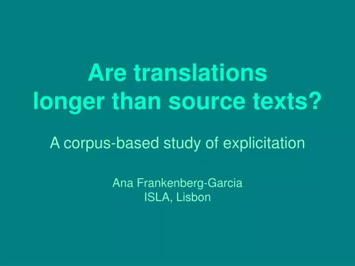 are translations longer than source texts