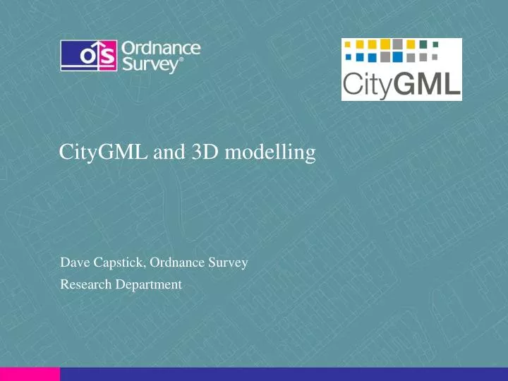 citygml and 3d modelling