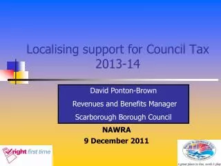 Localising support for Council Tax 2013-14
