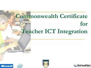 Commonwealth Certificate for Teacher ICT Integration
