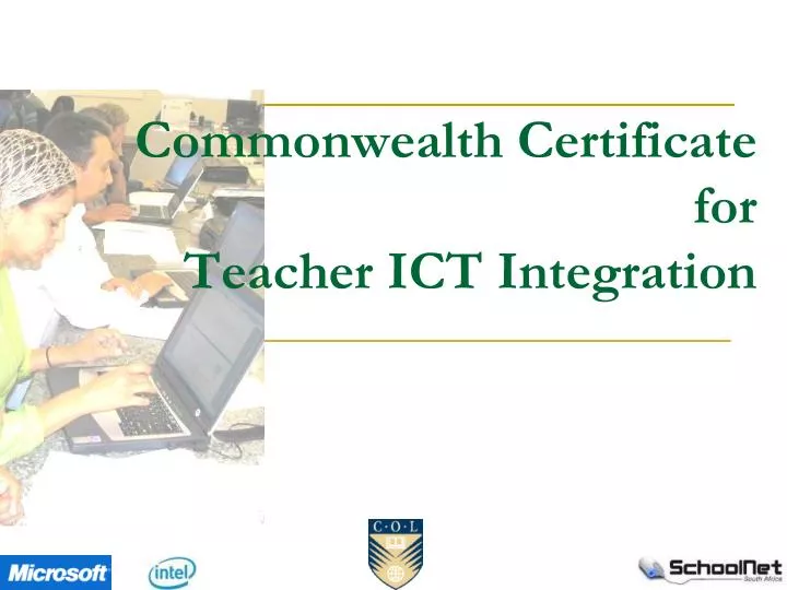 commonwealth certificate for teacher ict integration