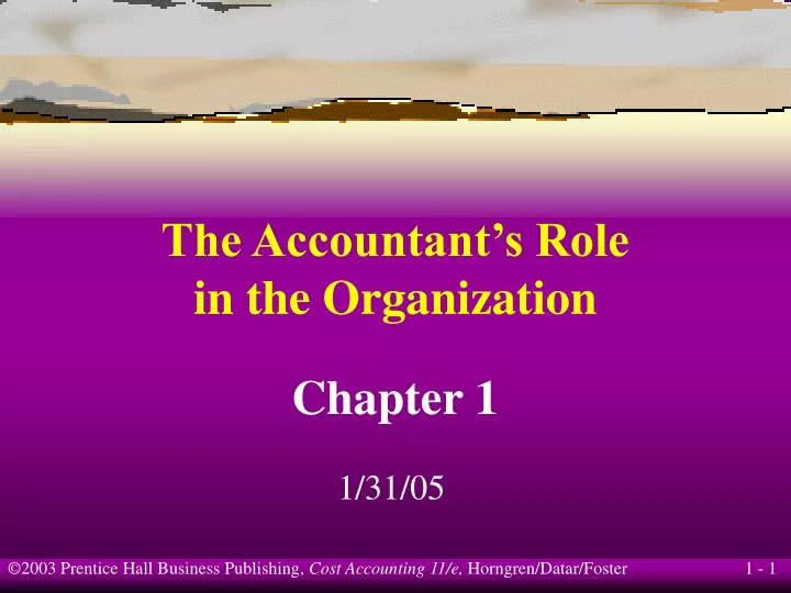 the accountant s role in the organization
