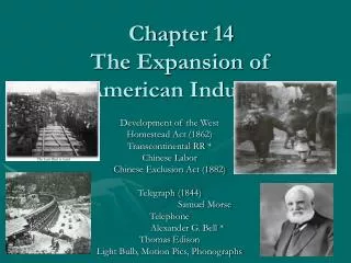 Chapter 14 The Expansion of American Industry