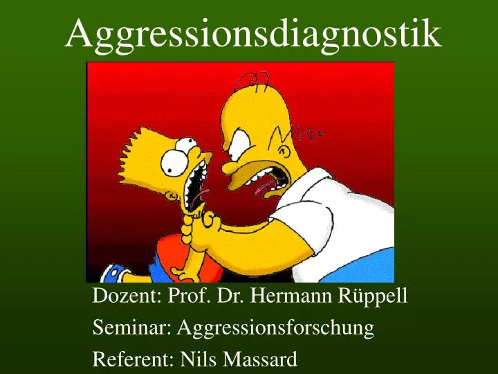 aggressionsdiagnostik