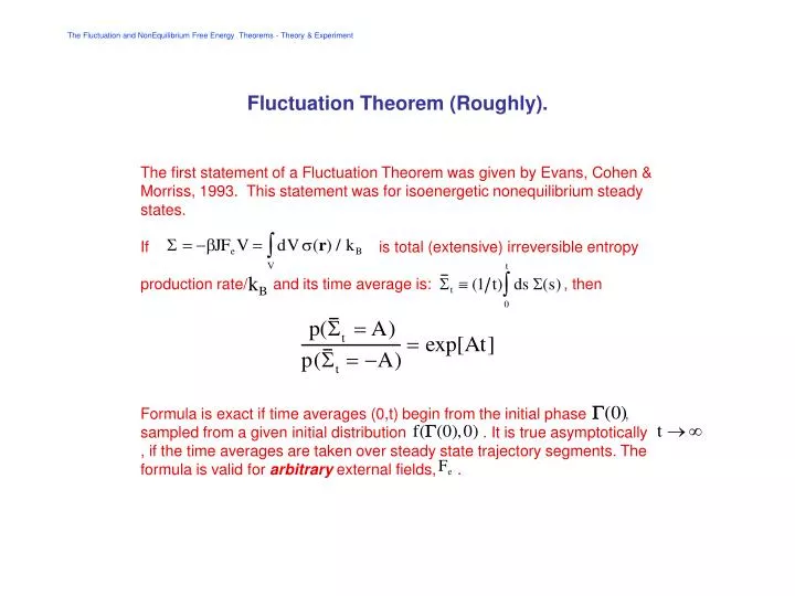 fluctuation theorem roughly