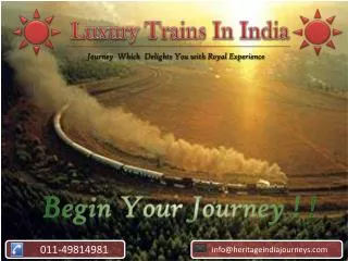 Luxury Trains in India