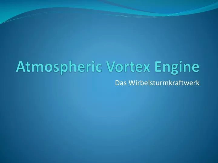 atmospheric vortex engine