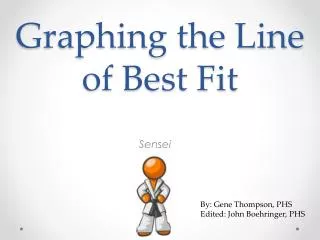 Graphing the Line of Best Fit