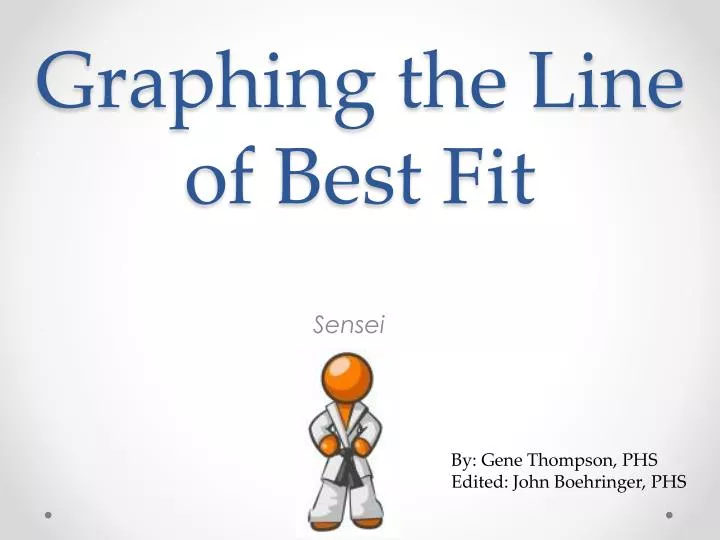 graphing the line of best fit