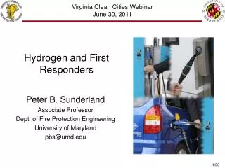 Hydrogen and First Responders