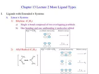 Chapter 13 Lecture 2 More Ligand Types