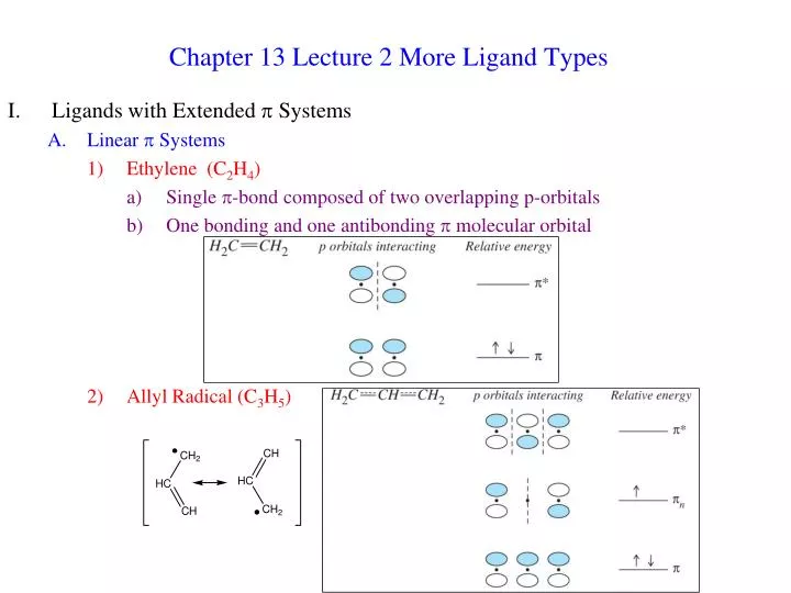 chapter 13 lecture 2 more ligand types