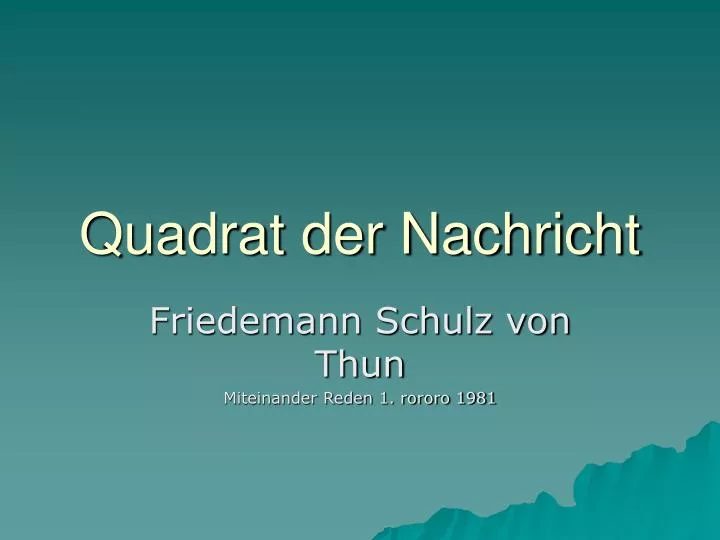 PPT - Quadrat Der Nachricht PowerPoint Presentation, Free Download - ID ...