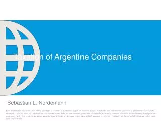 Taxation of Argentine Companies