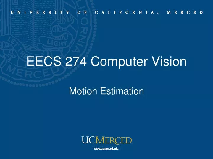 eecs 274 computer vision