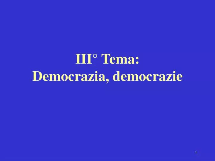 iii tema democrazia democrazie