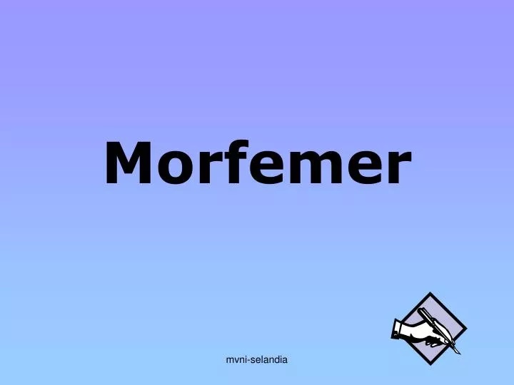 morfemer