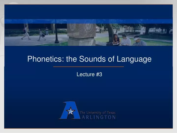 phonetics the sounds of language