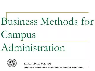 Business Methods for Campus Administration