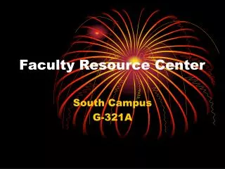 Faculty Resource Center
