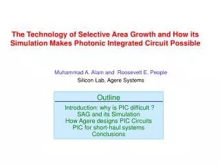 The Technology of Selective Area Growth and How its Simulation Makes Photonic Integrated Circuit Possible