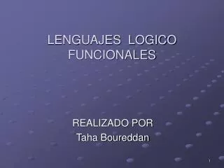 lenguajes logico funcionales
