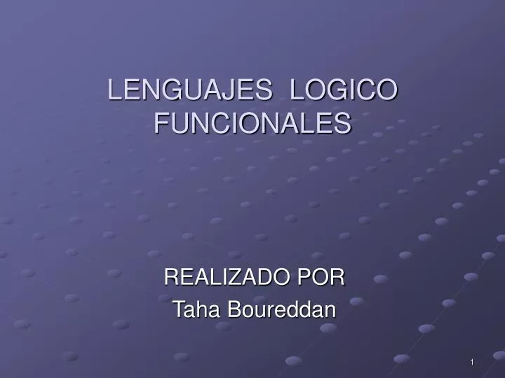 lenguajes logico funcionales