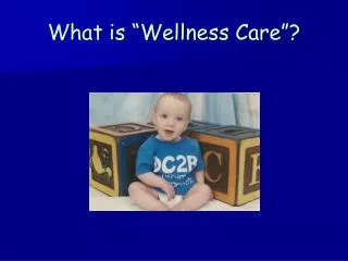 What is “Wellness Care”?